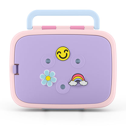 Benni Kids Bento Box with Optional Insulated Food Jar, Ice Pack and Charms