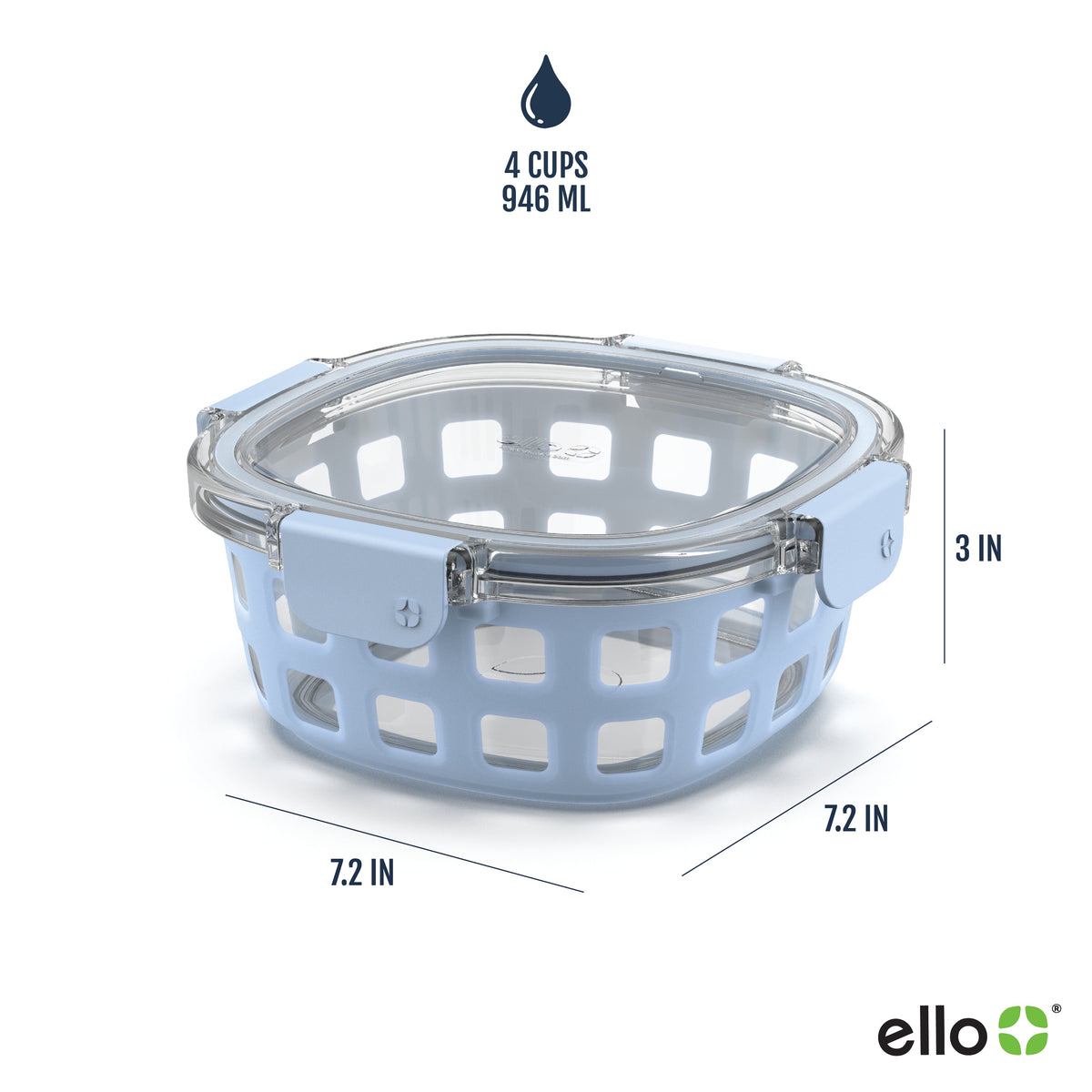 Replacement Lid - Duraglass™ 4 Cup Food Storage Container