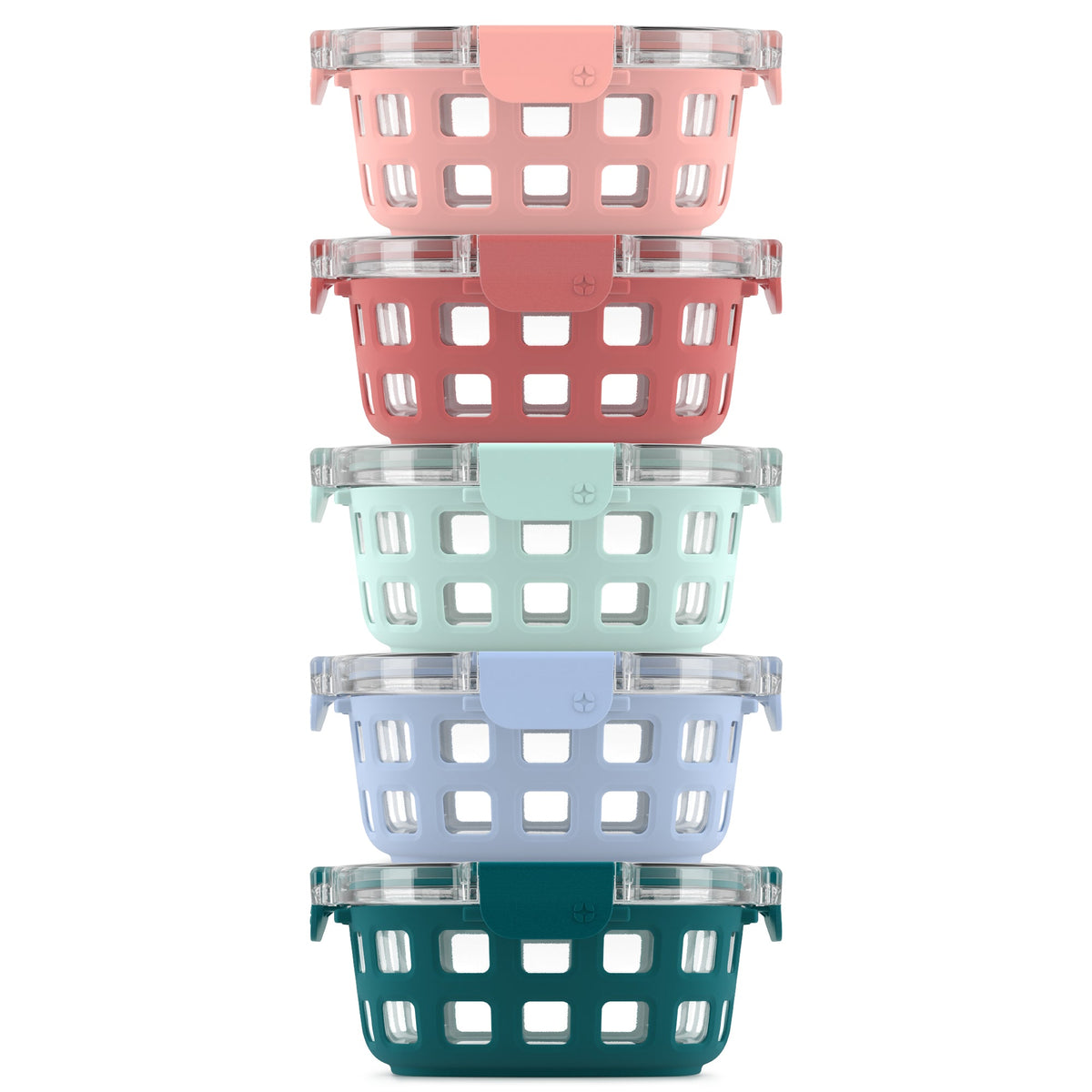Duraglass™ Round Meal Prep Containers, Set of 5