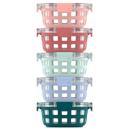 Duraglass™ Round Meal Prep Containers, Set of 5